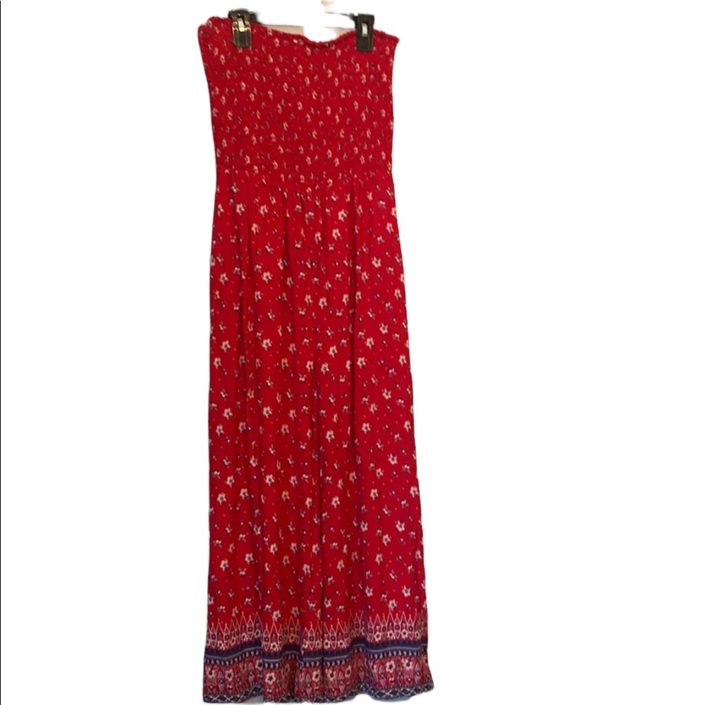 Chelsea Taylor Red Rayon Romper